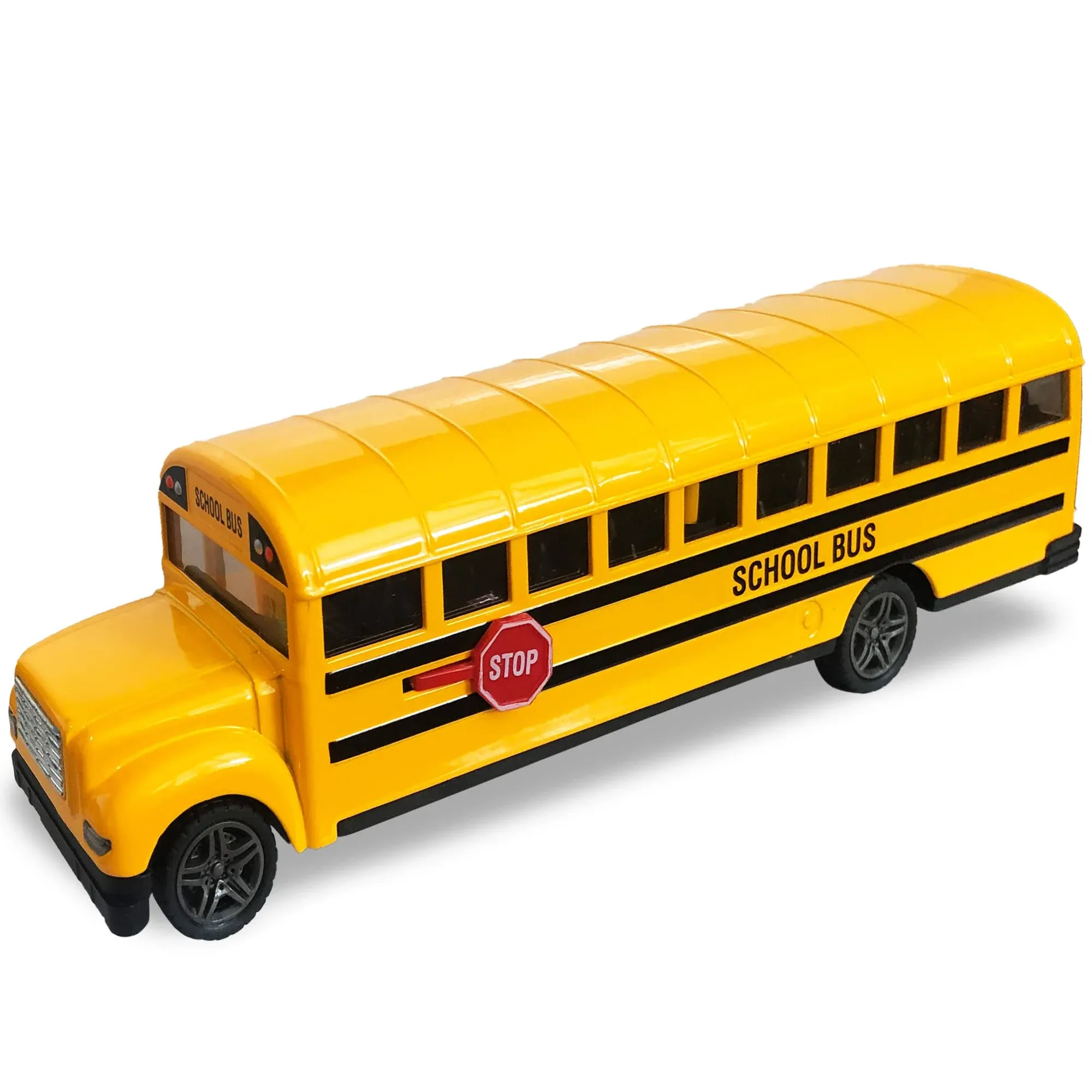 ArtCreativity Diecast Yellow School Bus Toy