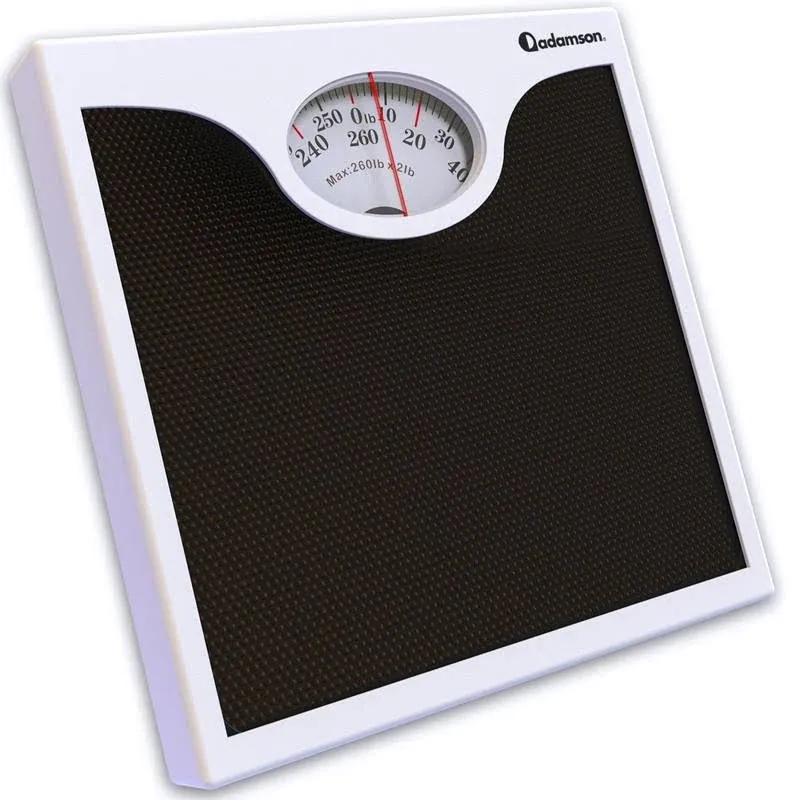 Adamson A22 Bathroom Scale for Body Weight - Up to 260 LB - New 2023 - Anti-Skid