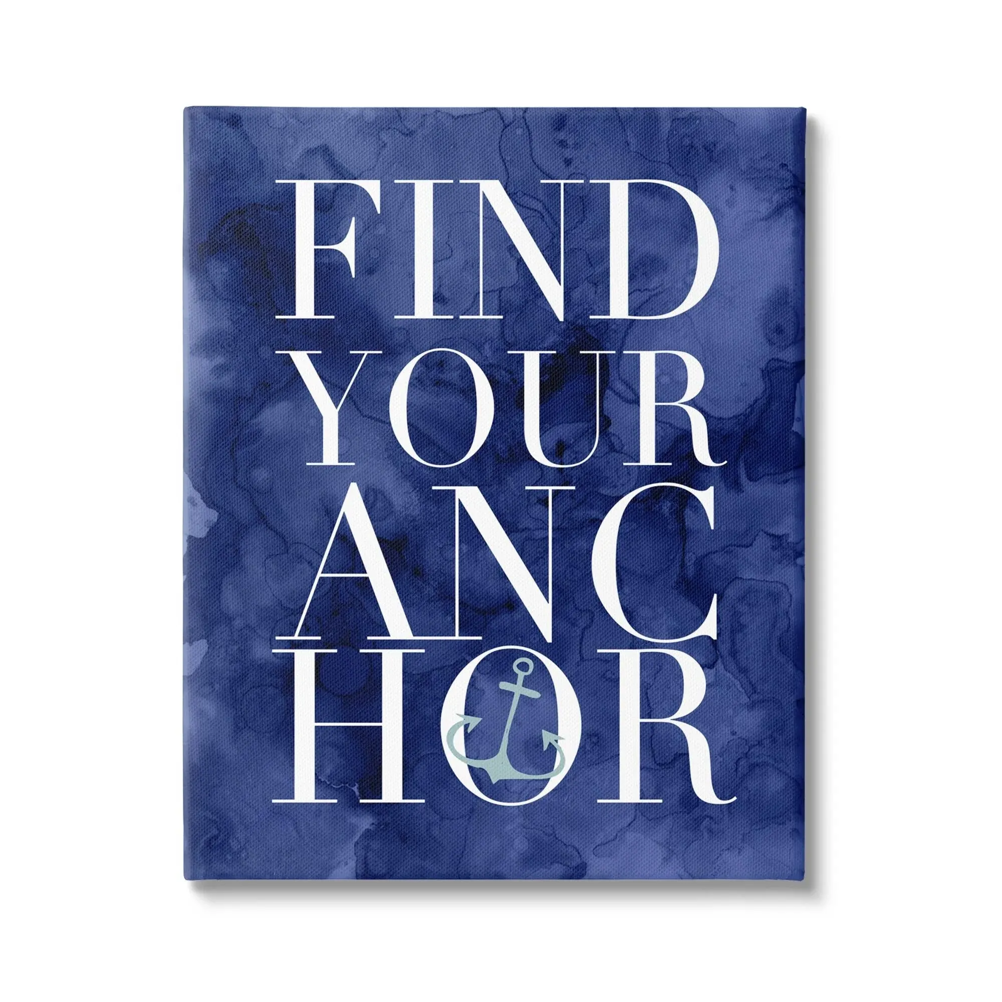 Stupell Industries Find Your Anchor Ocean Theme Anchor Text Graphic Art Gallery ...