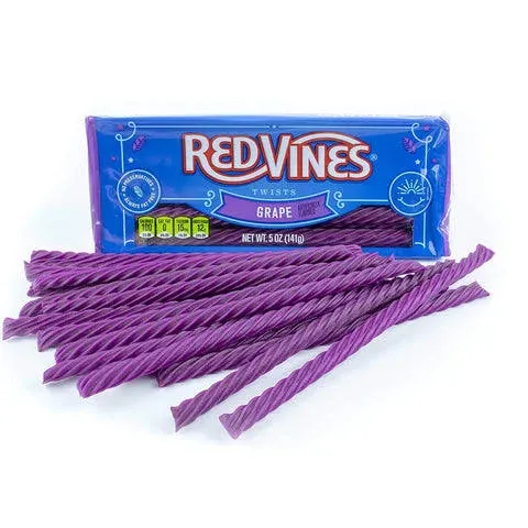 Red Vines Chewy Grape Licorice Twists 5oz Tray