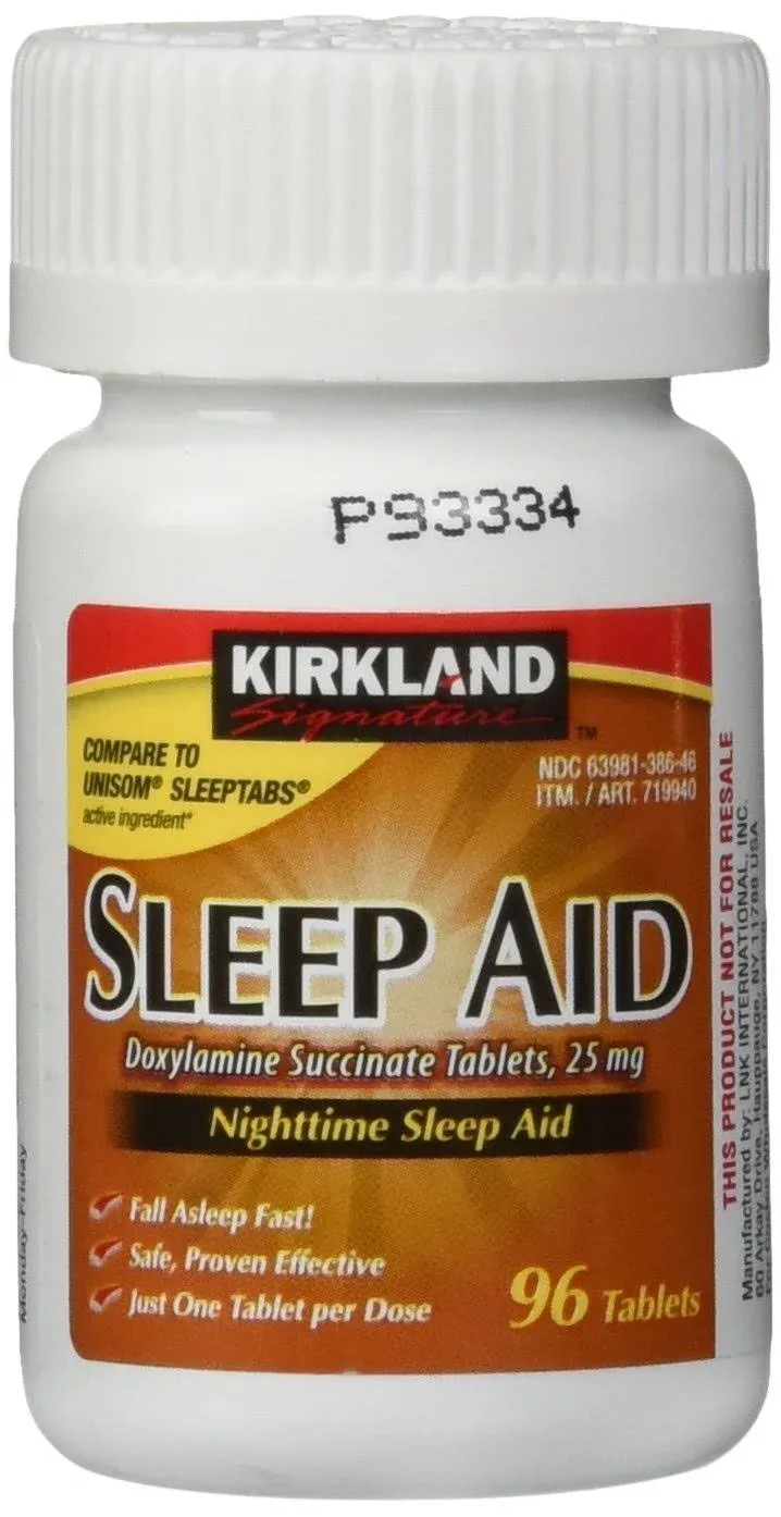 Kirkland Signature Sleep Aid Doxylamine Succinate 25 mg, 192-Count