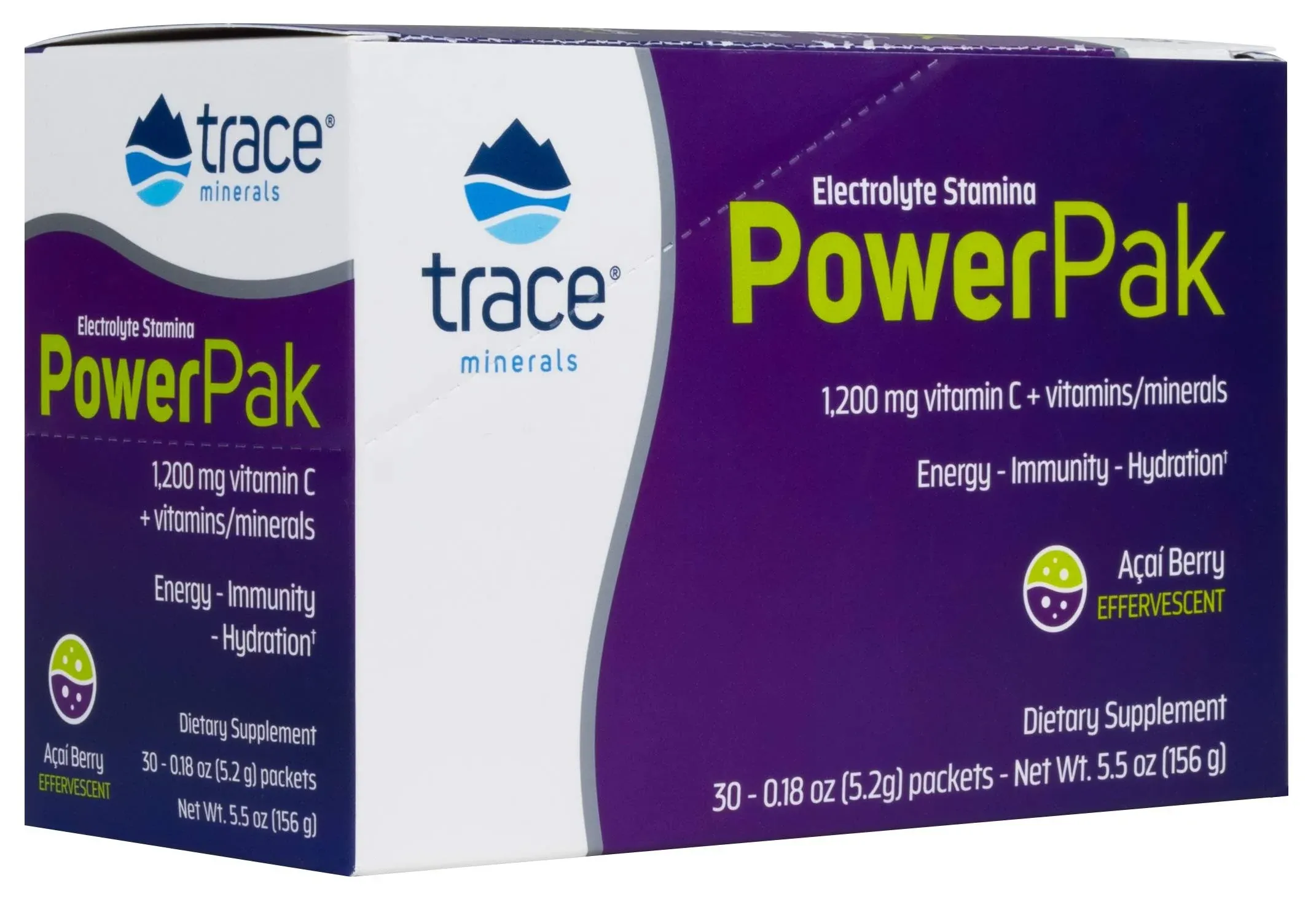 Trace, Power Pak, Acai Berry, 30 Stick Packets, 0.22 oz (6.1 g) Each