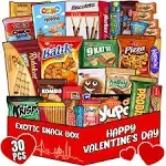 International Snack Box, 30 Pcs Premium Foreign Rare Snack Food Gifts with ...