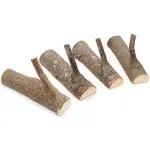 Pack of 4 Vintage Real Wood Tree Branch Wall HookRustic Decorative Wood Adhes...