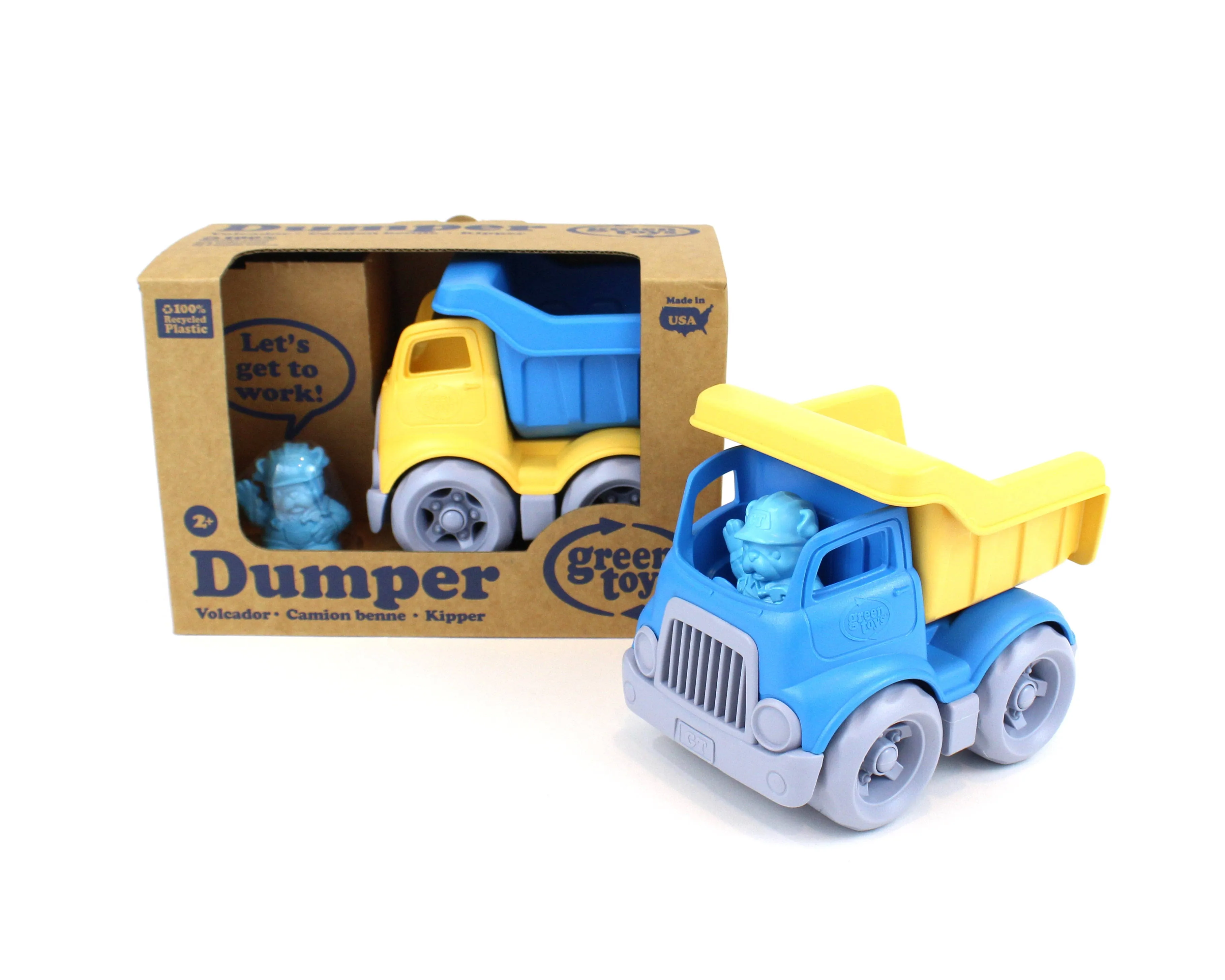 Green Toys Scooper Construction Truck, Yellow/Orange