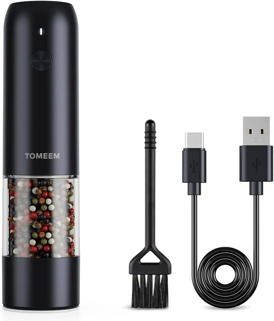 Tomeem Upgraded Larger Capacity Electric Salt and Pepper Grinder Set