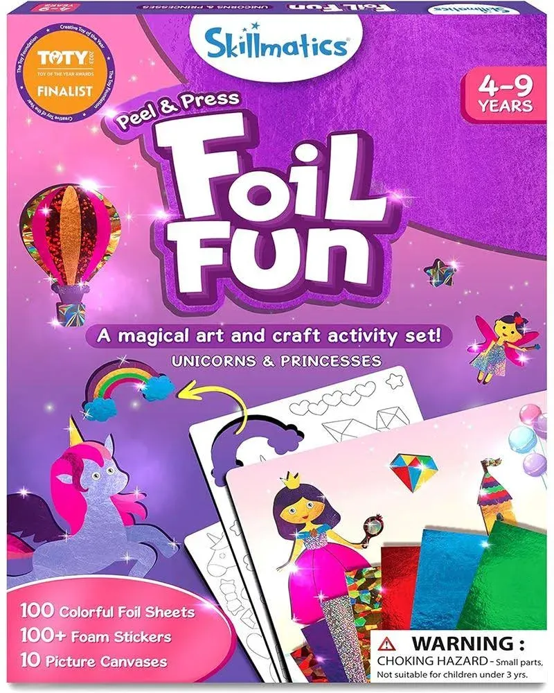 Skillmatics Art & Craft Activity Foil Fun Unicorns & Princesses