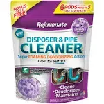 Rejuvenate Garbage Disposal and Drain Pipe Cleaner Powerful Foaming Action and Removes Garbage Disposal Smells 6 Unit Pack Lavender Scent