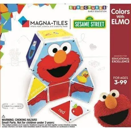 Colors with Elmo Magna-Tiles