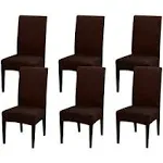 6 Pcs Dining Chair SlipcoverHigh Stretch Removable Washable Chair Seat Protec...