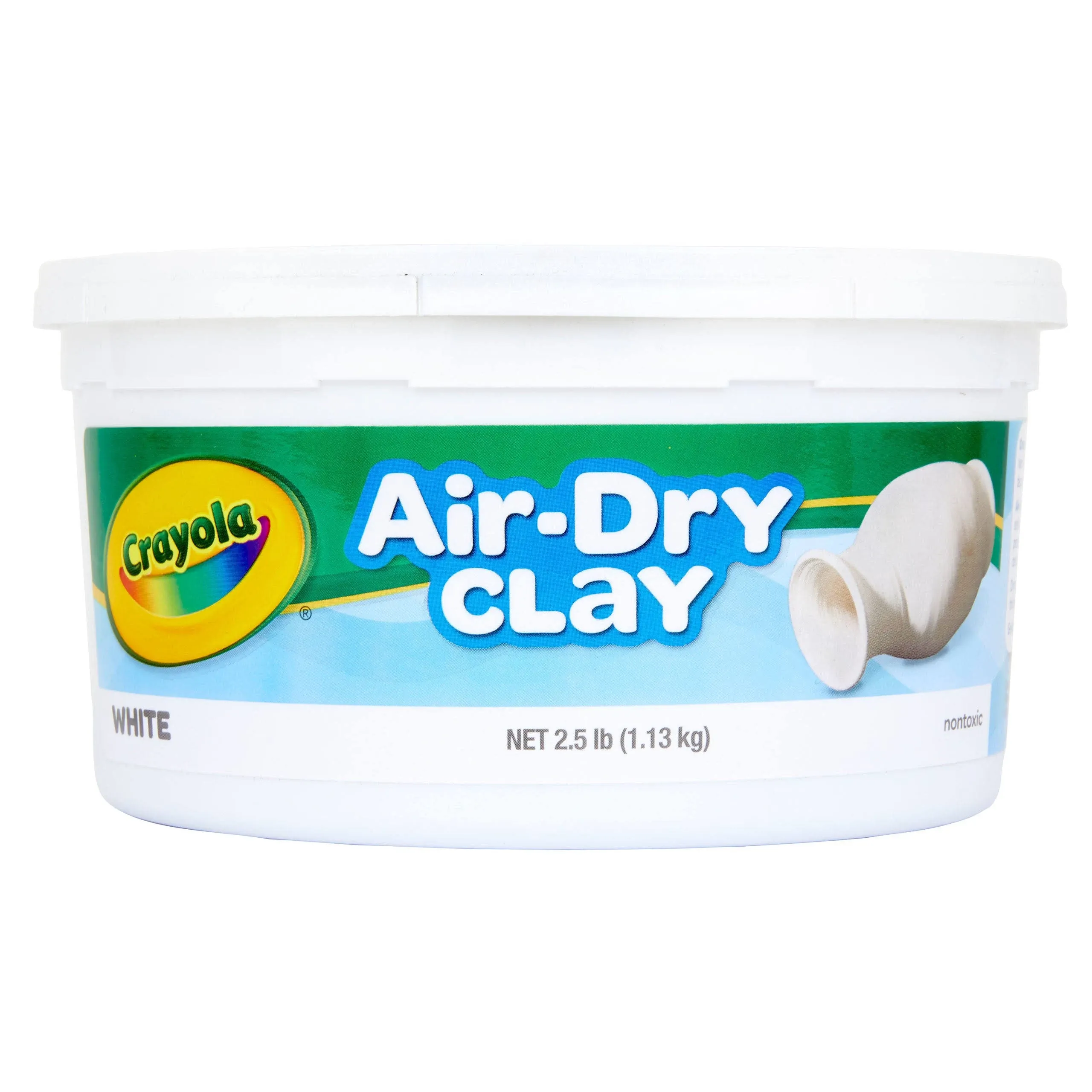 Crayola Air-Dry Clay, White - 2.5 lb tub