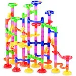 Gifts2U Marble Run Toy 130pcs Educational Construction Maze Block Toy Set with ...