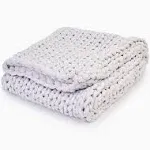 Bearaby Organic Cotton Weighted Blanket - Moonstone Grey