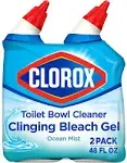 Clorox Ocean Mist Toilet Bowl Cleaner Clinging Bleach Gel