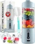 Zulay Kitchen 18oz Personal Blenders That Crush Ice - Light Blue