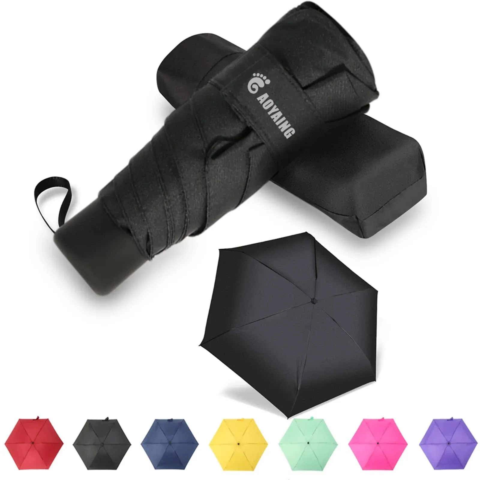 GAOYAING Small Mini Umbrella with Case