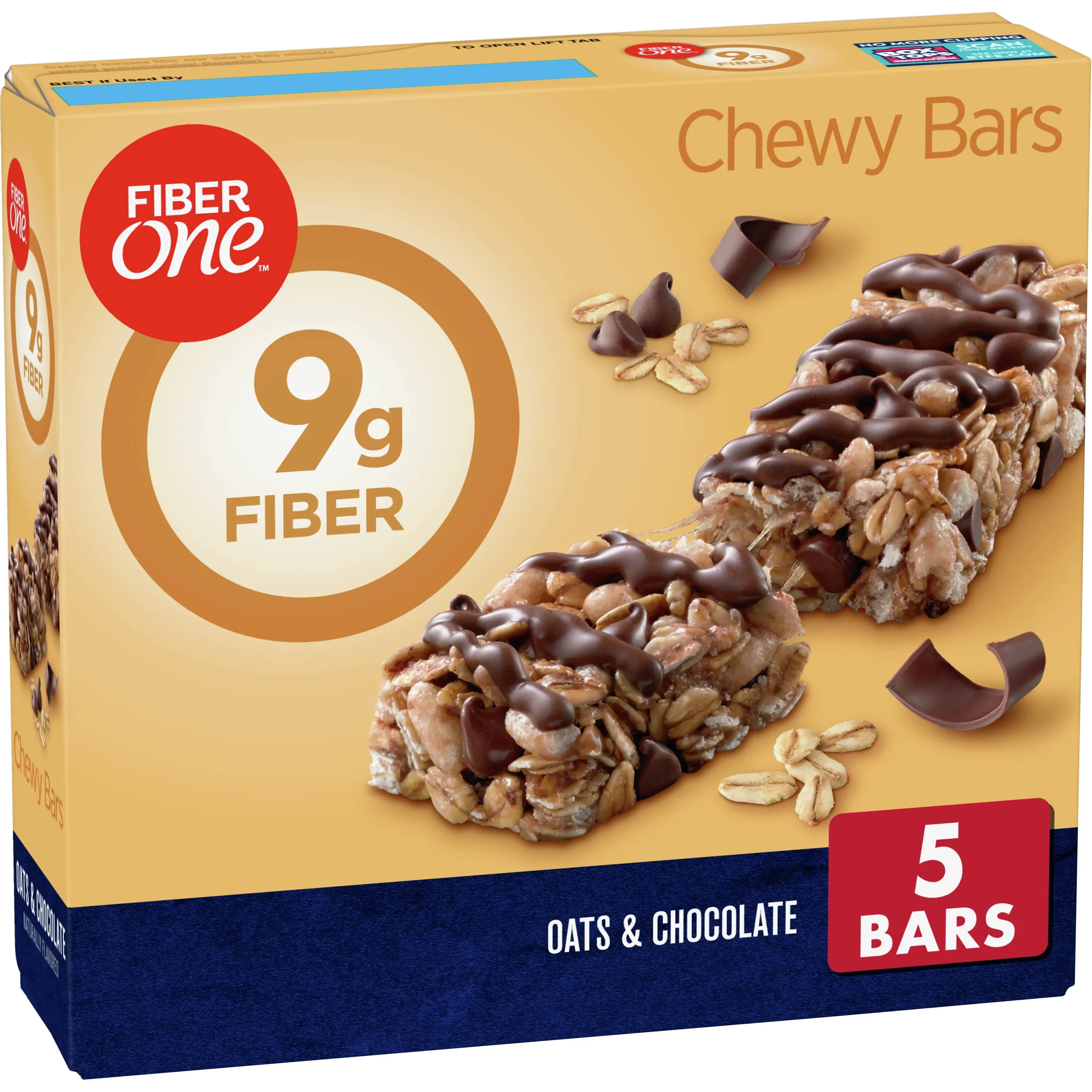 Fiber One Chewy Bars, Oats & Chocolate