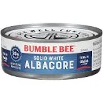 Bumble Bee Chunk White Albacore Tuna in Oil, 5 oz Can (Pack of 24) - Wild Caught Tuna - 23g Protein per Serving, High in Omega-3s - Non-GMO Project