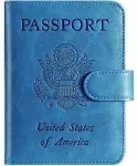 RFID Blocking Leather Passport Holder Cover Wallet