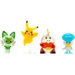 Pokemon Battle Figure Sprigatito, Quaxly, Fuecoco & Pikachu Mini Figure 4-Pack