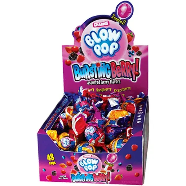 Charms Bursting Berry Blow Pop Suckers