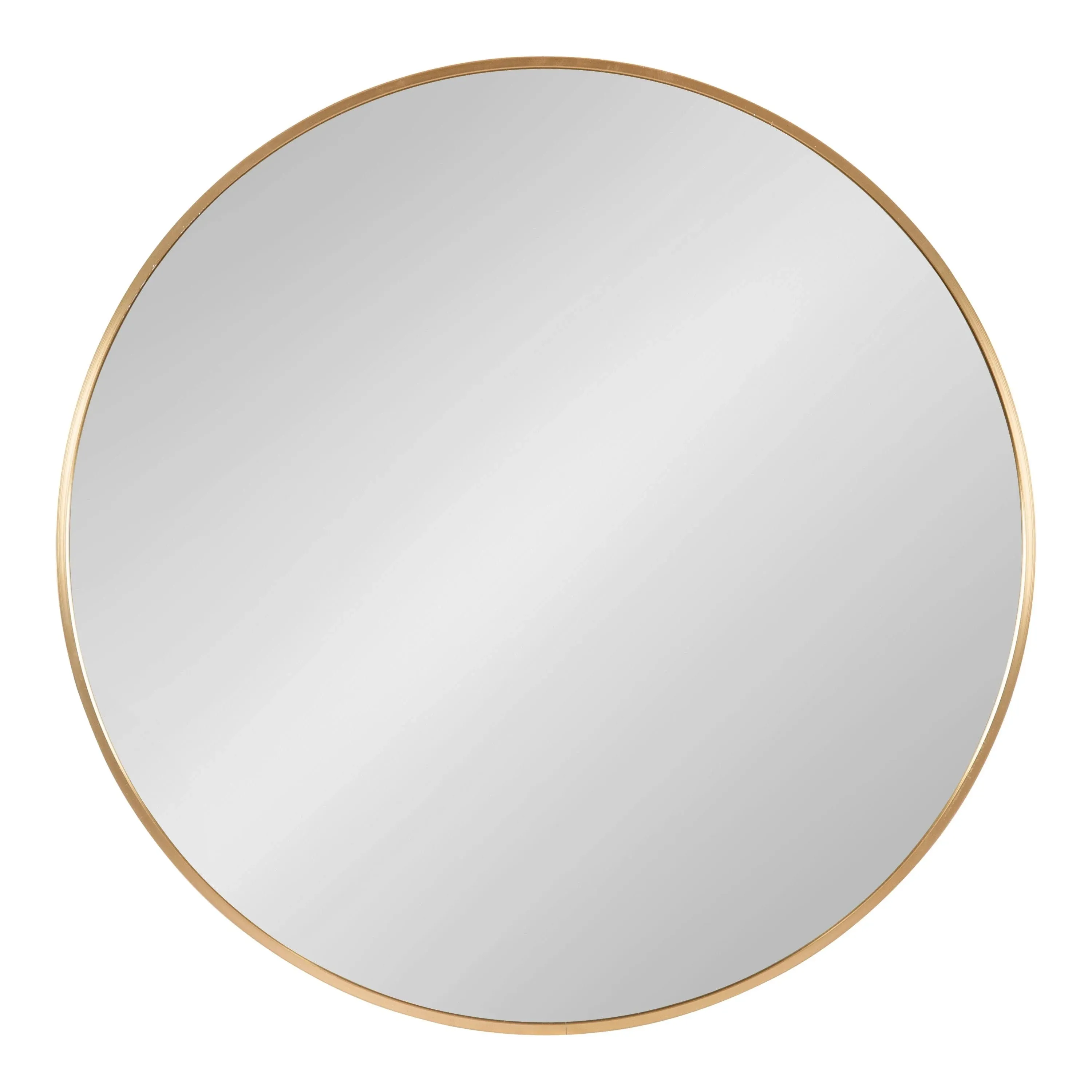 Home Living Metal Frame Round Mirror, Brass, 24" - Contemporary - Wall Mirrors - by Elegant Furniture & Lighting | Houzz