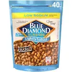 Blue Diamond Low Sodium Lightly Salted Almonds, 10 oz Bag