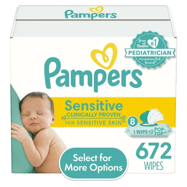 Pampers Sensitive Baby Wipes - 672 ct