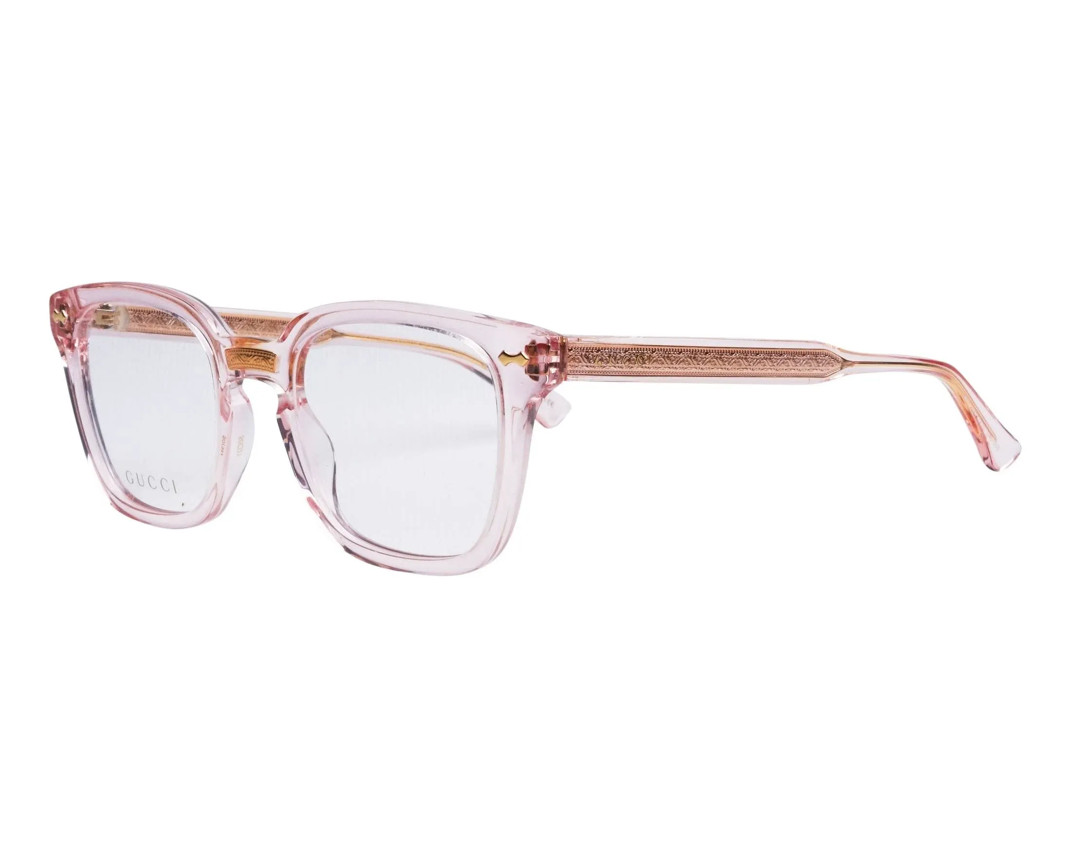 GUCCI GG0184O-013-50 Eyeglasses Size 50mm 21mm 145mm pink Unisex